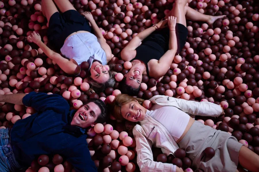 boobie-filled ball pit